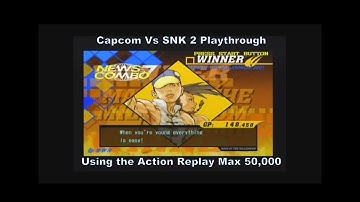 Capcom Vs SNK 2 Yun Playthrough using the Ps2 Action Replay Max 50,000 :D #Playstation #Sony #Ps2