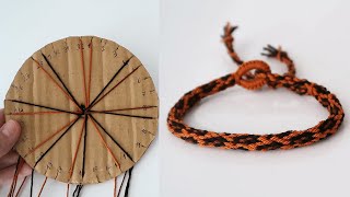 Thread Bracelet That Anyone Can Make | Leopard Kumihimo Bracelet