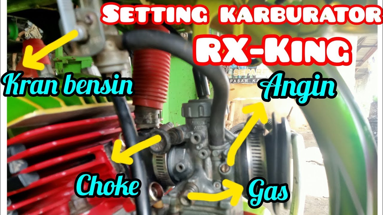 Setting Karburator RX-KING menjadi bertenaga busi awet (setelan kering)