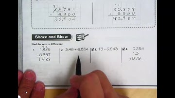 5th Lesson 1-7 Add and Subtract Decimals Through Thousandths