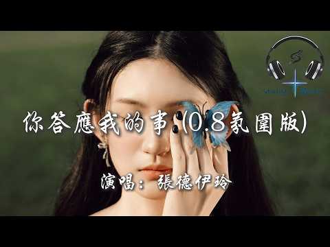 張德伊玲 - 你答應我的事(0.8氛圍版)『你答應我的事 件件件 件件沒著落 你許給我的夢 漸漸漸 漸漸成泡沫』【動態歌詞MV】