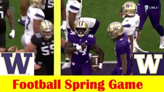 Team Purple vs Team White, 2024 Washington Football Spring Game Highlights screenshot 3