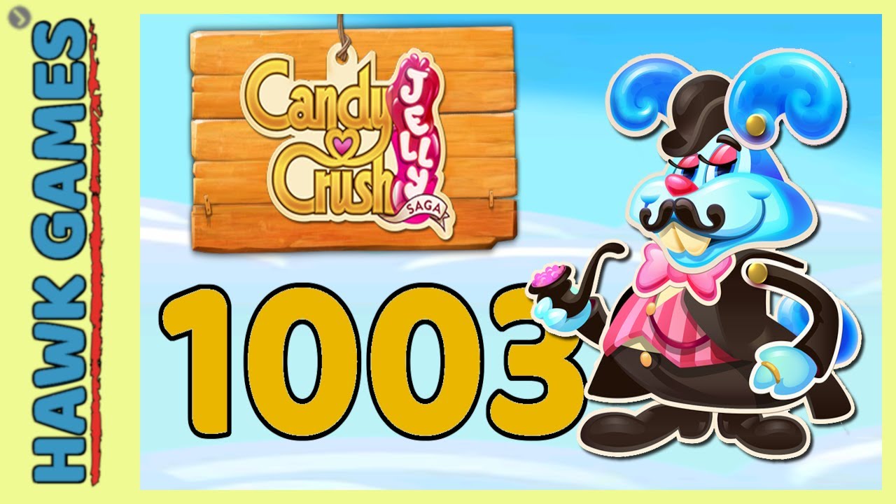 Candy Crush Jelly Saga Level 1003 (Monkling Boss mode) - 3 Stars Walkthrough, No Boosters