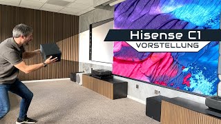 Hisense C1 - 4K Dolby Vision RGB Lifestyle Laserprojektor mit HDMI 2.1 in der Video Vorstellung.