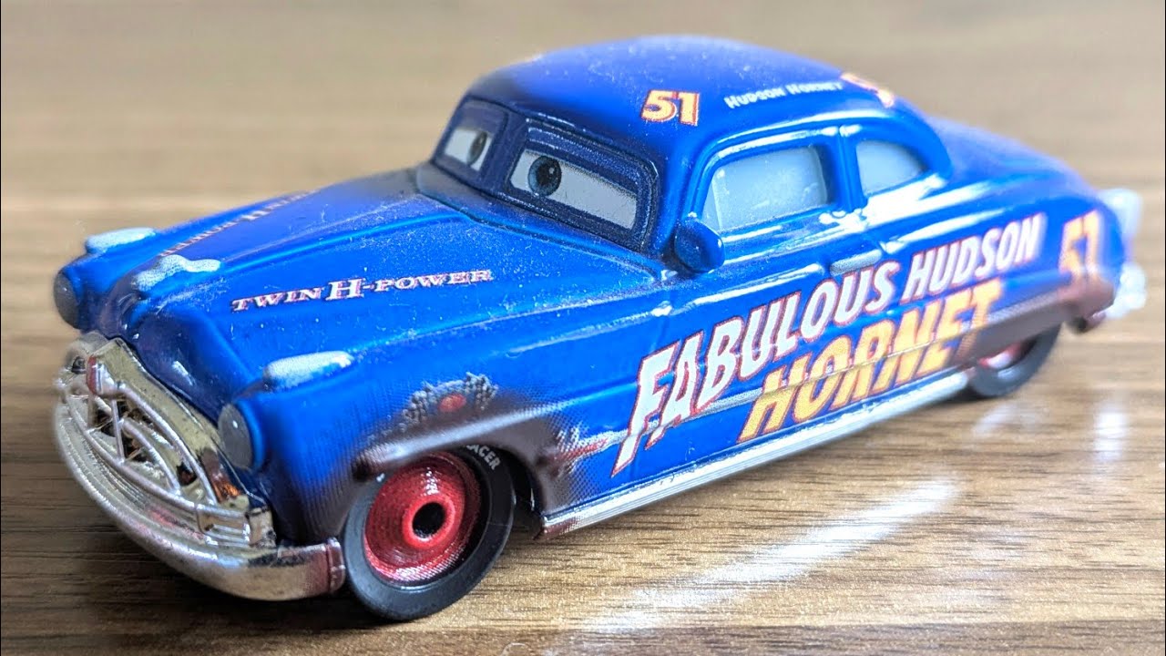 2024 Disney Pixar Cars Diecast Dirt Track Fabulous Hudson Hornet