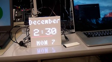 RGB LED matrix clock