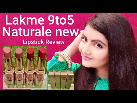 NEW Lakme 9to5 naturale Lipstick lip swatches & review | Anti pollution Aelovera lipstick | RARA |