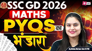 SSC GD Math Marathon 2026 | SSC GD Previous Year Question Paper Marathon | Maths by Nisha Mam