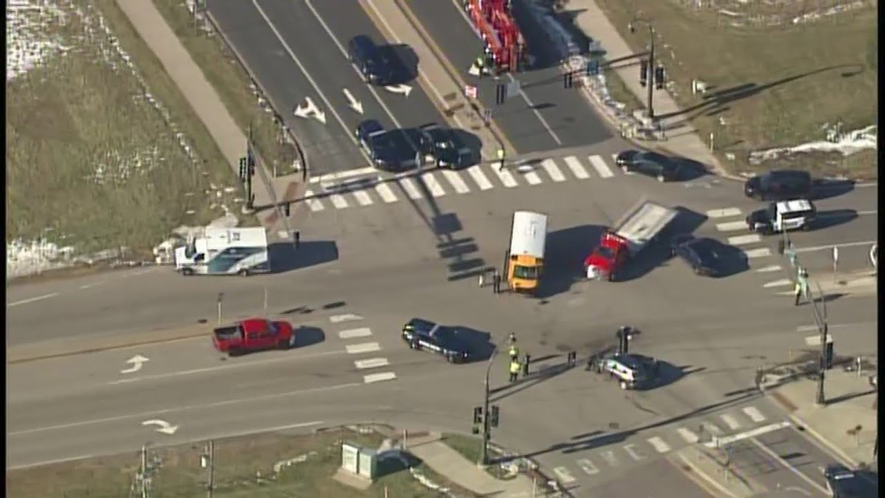 Child Sustains Minor Injuries After Car Collides With School Bus In ...