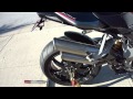 MV Agusta Brutale 1078RR Full Titanium Race Exhaust w ECU Sound Clip.