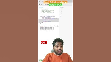 (Q-51) Most Asked JavaScript output based interview questions & answers #javascript #interview