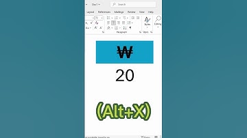 MS Word Symbol Shortcut Keys ₩ | Keyboard Tips & Tricks #Shorts #Productivity #ASMR #YouTubeShorts