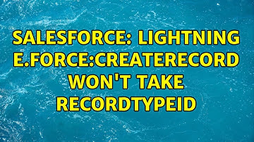 Salesforce: Lightning e.force:createRecord won