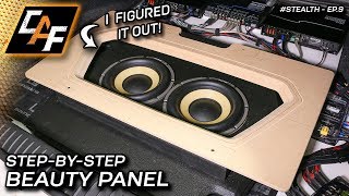 I DID IT! Subwoofer box beauty panel - CarAudioFabrication Project Stealth