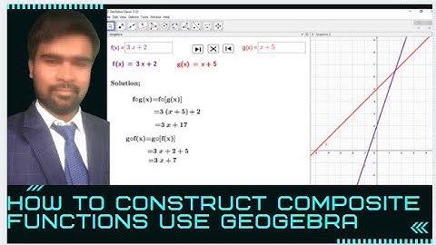 How to Construct Composite functions use GeoGebra