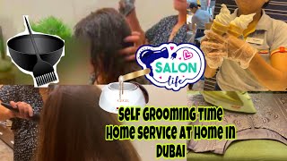 Beauty Salon Service At Home in Dubai🇦🇪 | Self Grooming Time | Dubai Vlog 2023 screenshot 3