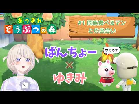 【轟はじめ】ばんちょー×ゆきみ｜#1 同族食べるマンとの出会い【どうぶつの森】