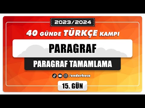 82) PARAGRAF TAMAMLAMA / PARAGRAF KAMPI / Önder Hoca