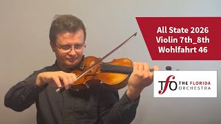 All State 2026 60 Studies for the Violin, Op. 45, Book 2, No. 46 by Franz Wohlfahrt