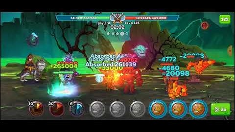 Beating Hustle Castle Portal level 125 with 6 fighter squad