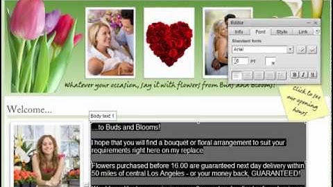 How to edit site text with website builder ezweb123.com