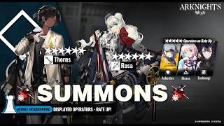 【Arknights】Summoning on Thorns & Rosa Kernel Banner