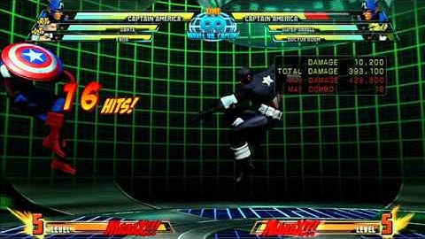 MvC3: Captain America - Combo 01 - Shield Busting!