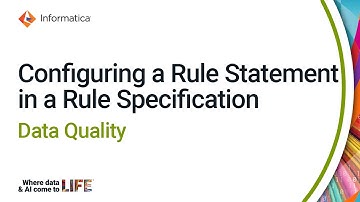 Configuring a Rule Statement in a Rule Specification Asset in Data Quality