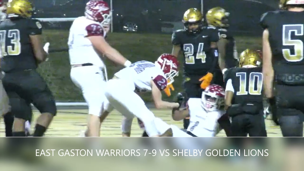 Shelby Golden Lions Win 64 15 Vs East Gaston Warriors NC Prep Shelby golden lions win 64 15 vs east gaston warriors nc prep
