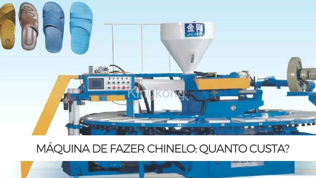 valor da máquina de fazer chinelo