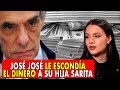 Se revela que José José Le escondía el dinero a su hija Sarita, por mano larga.