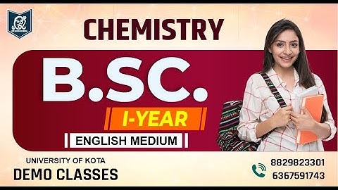B.Sc. 1st Year || Chemistry || Demo Class Lecture - 3 English Medium UOK