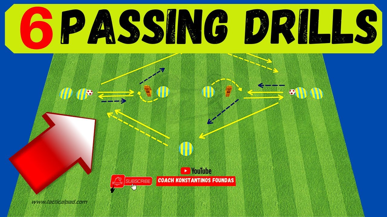 🎯Passing Combination Drills Soccer / 6 Passing Drills (2021) 