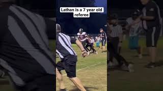 Check out the kid referee! #lathanthekidumpire