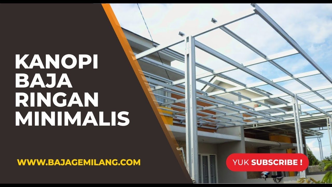 Kanopi Baja Ringan Minimalis Bogor Baja Ringan