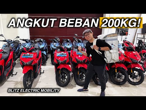 MOTOR LISTRIK UNTUK LOGISTIK! KUAT ANGKUT BEBAN 200KG!! Blitz Electric Mobility.