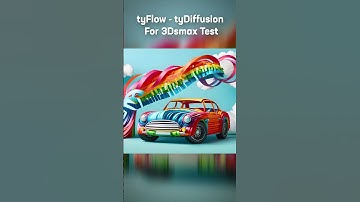 tyFlow  tyDiffusion For 3Dsmax Test #AI #tyDiffusion #tyflow