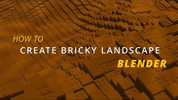 How to do a LEGO LANDSCAPE in BLENDER TUTORIAL for BEGINNER with PARTICLES ( PT. 1)