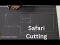 Fitting safari cutting   how to cut safari suit cutting