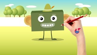 Learning To Draw And Color Big Block Sing Song For Toddlers - Monkey Ears - Puzzle Kid