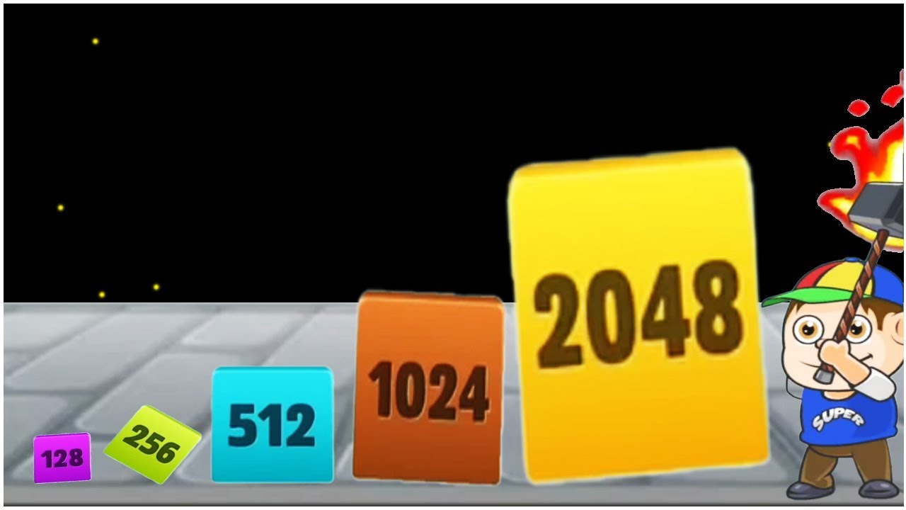 Hit Number 2048 Merge Blocks Gameplay Walkthroough reach 2048 YouTube