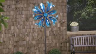 75 Blue Ombre Flower Spinner (47M5432)