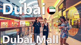 Dubai Mall Luxury Shopping Center Walk 4K🇦🇪