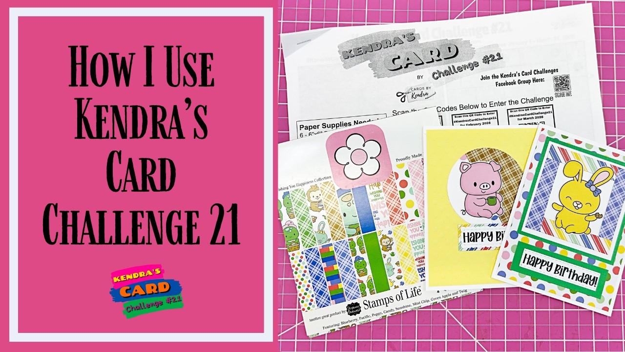 How to Cut Your 6 Sheets for Kendra's Card Challenge 21 - Cutting and Assembly Guide