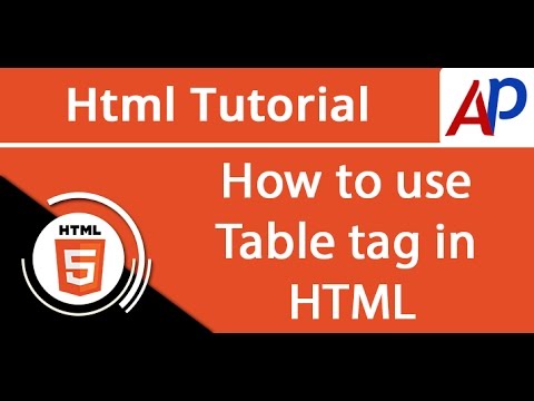 How to use Table tag in HTML | HTML Tutorial for Beginners in Gujarati ...