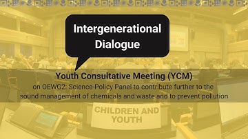 Intergenerational Dialogue | YCM on OEWG2: Science-Policy Panel on Chemicals, Waste & Pollution