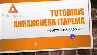 Tutorial Projeto Integrado CST