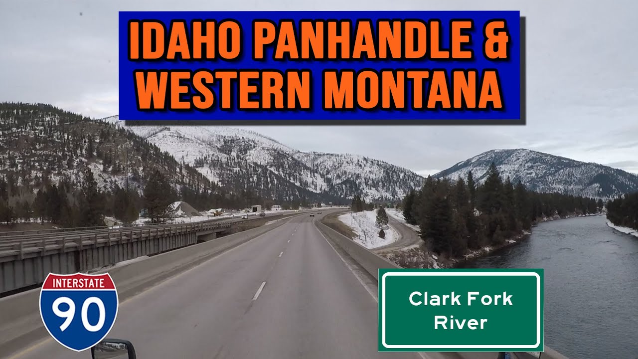 Driving Post Falls Idaho Through Western Montana Bitterroot Mountains Youtube
