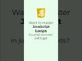 JavaScript Loops Explained in 60 Seconds | for, while, do…while, for…of #javascript
