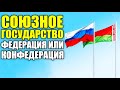 СОЮЗНОЕ ГОСУДАРСТВО ФЕДЕРАЦИЯ ИЛИ КОНФЕДЕРАЦИЯ